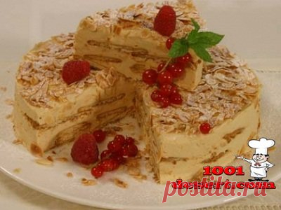 Торт с печеньем и сгущенным молоком (без выпечки) » Простые десерты