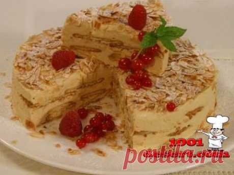 Торт с печеньем и сгущенным молоком (без выпечки) » Простые десерты