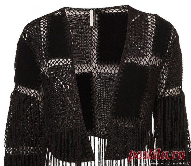 Кожу, драп и т.д. обвязать крючком.