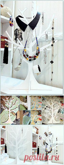 Дерево для украшений своими руками / Организованное хранение / Модный сайт о стильной переделке одежды и интерьера