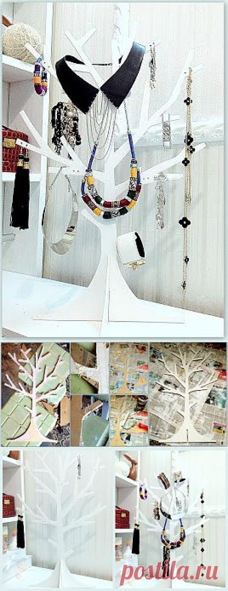 Дерево для украшений своими руками / Организованное хранение / Модный сайт о стильной переделке одежды и интерьера