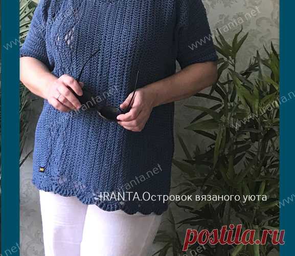 Хлопковый джемпер-оверсайз 