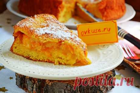 Бисквит с абрикосами - Простые рецепты Овкусе.ру