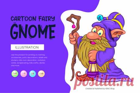 Cartoon fairy gnome.
Colorful illustration of cartoon fairy gnome with magic staff and lantern. Unique design, Christmas art. Use the product for printing on clothing, accessories, party decorations, labels and stickers, kids room decoration, invitation cards, scrapbooking, kids crafts, diaries and more.
-------------------------------------------
EPS_10, SVG, JPG, PNG file transparent with a resolution of 300 dpi, 15000 X 15000.