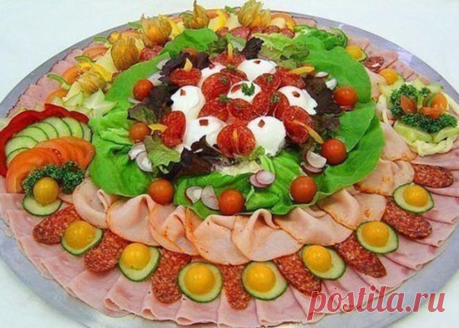 Идеи оформления мясной нарезки - Простые рецепты Овкусе.ру