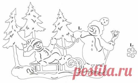 Новогодние вытынанки 2018 своими руками: шаблоны и схемы на окна, фото