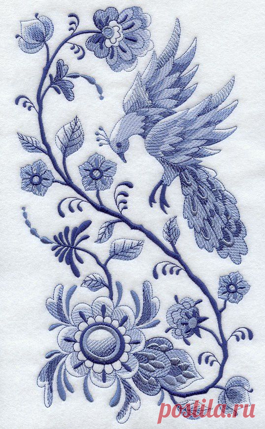 Delft blue embroidery | nakış
