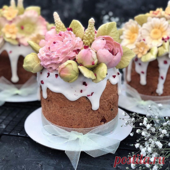 Готовимся к Пасхе: Рецепты самых вкусных куличей + интересные идеи для их декора. | Красота Рукодельная | Яндекс Дзен