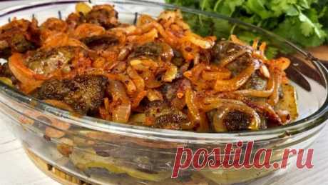 Рецепт из бабушкиной тетради! Вкусно! Едят даже те, кто не любит печень!
