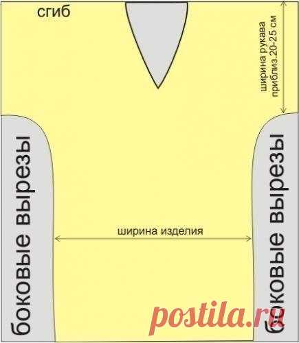 Выкройка простой и практичной туники (Шитье и крой) – Журнал Вдохновение Рукодельницы