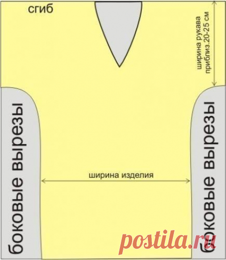 Выкройка простой и практичной туники (Шитье и крой) – Журнал Вдохновение Рукодельницы