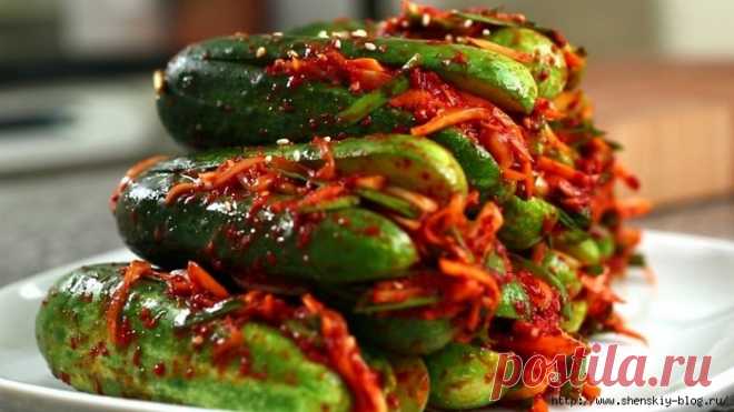 ОГУРЕЧНОЕ КИМЧИ - острая корейская закуска, которая растопит лишние килограммы!