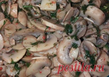 Маринованные шампиньоны - пошаговый рецепт с фото. Автор рецепта Анна Глушко . - Cookpad