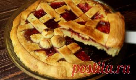 Пирог из творожного теста с вареньем. Видео рецепт