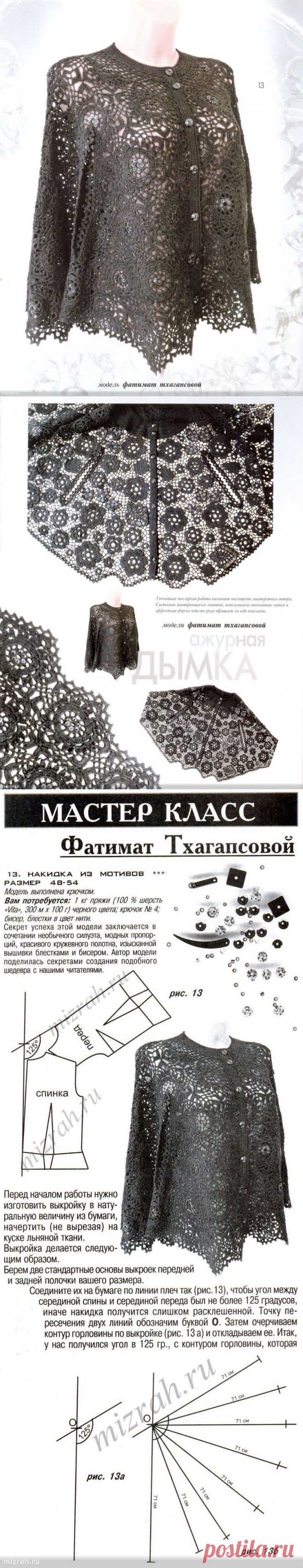 НАКИДКА ИЗ ЭЛЕМЕНТОВ КРЮЧКОМ. СХЕМЫ + МК.