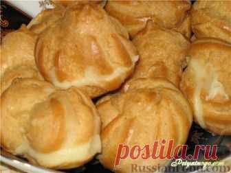 Рецепт: Профитроли с заварным кремом на RussianFood.com