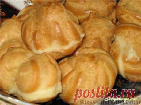 Рецепт: Профитроли с заварным кремом на RussianFood.com