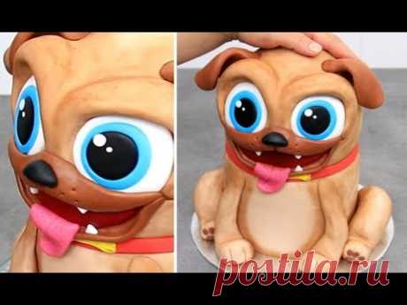 Puppy CAKE | Disney Puppy Dog Pals Chocolate Cake by Cakes StepbyStep