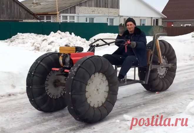 Самодельный вездеход из мотоблока