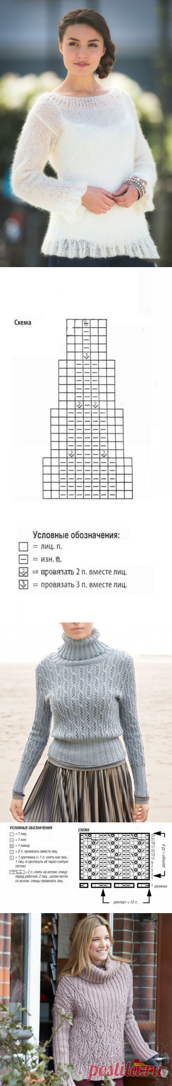 Подборка ВЯЗАНЫХ СВИТЕРОВ со схемами, бесплатным описанием и ссылками на сайты | Вязание с Ольгой Сугоняевой | Яндекс Дзен