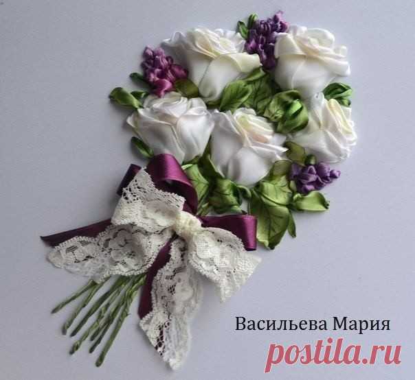 Мастер-класс по вышивке лентами 