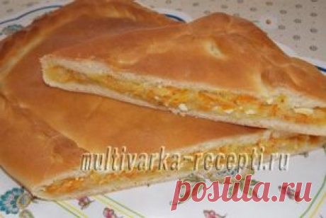 Пирог с капустой и яйцом из дрожжевого теста