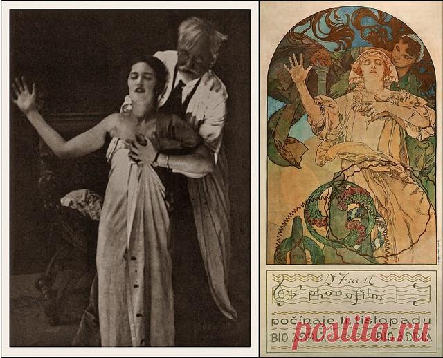 Альфонс Муха (Alphonse Mucha). В творческой мастерской гения модерна (эскизы и фотографии)