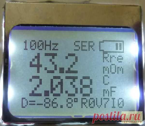 РадиоКот :: RLC измеритель "BALMER 303"
Форум: http://radiokot.ru/forum/viewtopic.php?f=10&t=96008
Частоты измерения от 100 Гц до 250 КГц.
измеряемые сопротивления от 10 мОм до 10 МОм c точностью ±10%
измеряемые сопротивления от 10 Ом до 300 КОм с точностью 0.5 %
разрешающая способность 1 мОм, 0.001 pF, 1 nH
USB интерфейс. Возможность сканировать диапазон на разных частотах, запись графиков на компьютер.