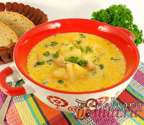 Суп с курицей и плавленным сыром в мультиварке рецепт с фото