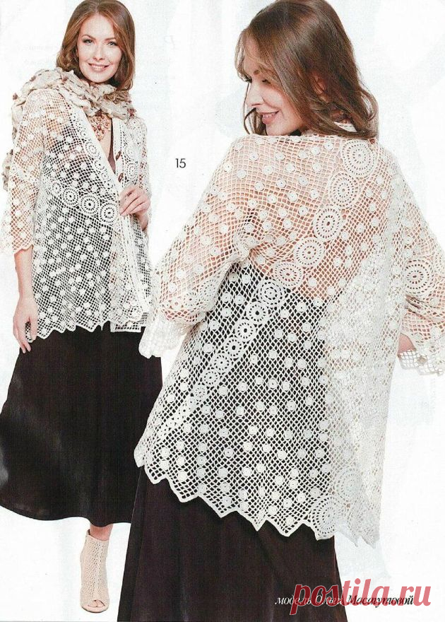 Белый-самый яркий и смелый цвет лета. Модели крючком. | Вязаный смак! Пульс Mail.ru