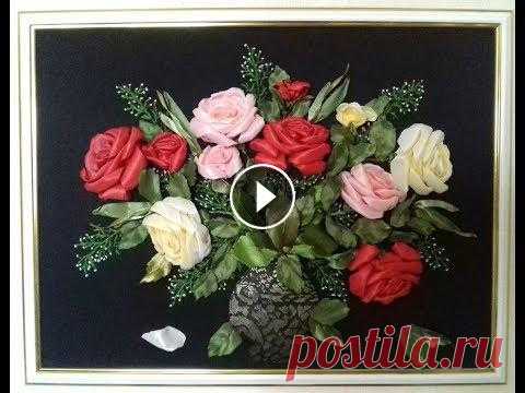 Картины, вышитые лентами. Автор Ольга Курынова. Картины, вышитые лентами. Автор Ольга Курынова....