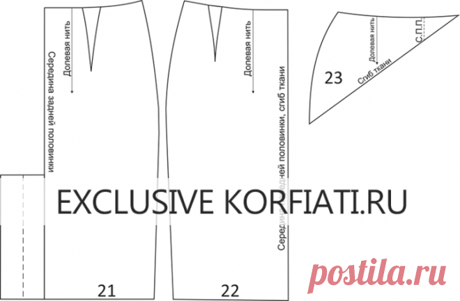 Скачайте готовую выкройку юбки-карандаш от Анастасии Корфиати