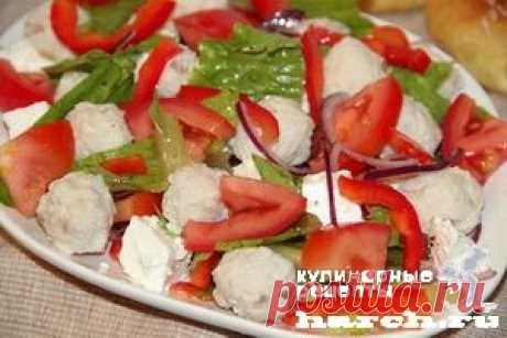 Овощной салат с фрикадельками «Греческая смоковница»
