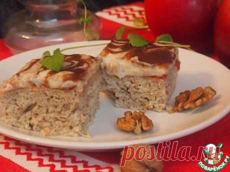 Яблочный пирог с ореховым кремом