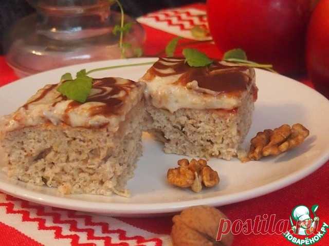 Яблочный пирог с ореховым кремом