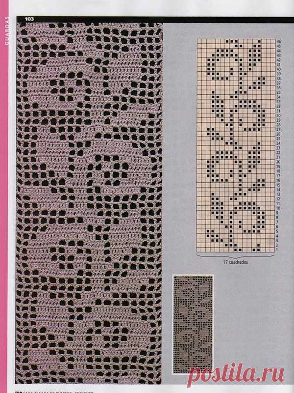 ЦВЕТОЧНЫЕ МОТИВЫ В ТЕХНИКЕ ФИЛЕ КРЮЧКОМ | Варварушка-Рукодельница