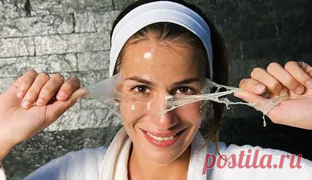 Маска из молока и желатина для удаления черных точек - Народная медицина