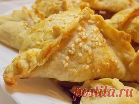 Рецепт домашней самсы. Самса слоёная с мясом