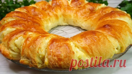 Стакан кефира, мука и творог! ОБАЛДЕННАЯ ВКУСНЯТИНА НА СТОЛЕ! Слоенный пирог!