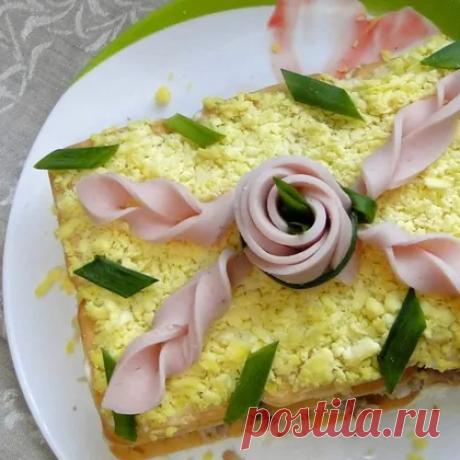 Салат-торт с крекерами отличная находка на праздники рецепт с фото пошаговый от Мир Вкуса Инфо - Овкусе.ру