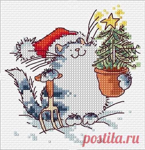 ​Зимняя вышивка с детьми