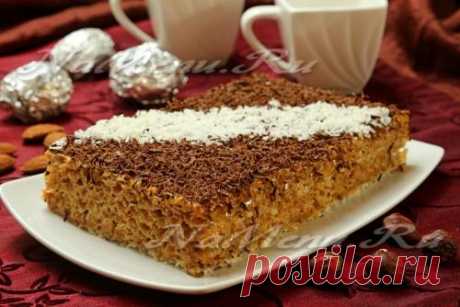 Торт из вафельных коржей со сгущенкой: рецепт с фото