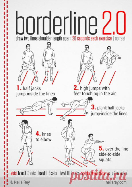 Упражнения пограничников )))
Дёшево и эффективно! Класс! 100 no-equipment workouts