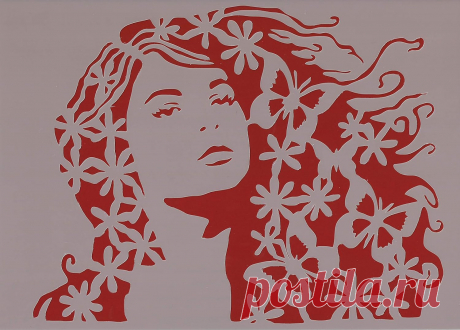 Art LIFE Schablone zum Malen und Zeichnen A4, 21 x 29 cm, Stencil, wiederverwendbar, Motiv Frau 2, Langes Haar : Amazon.de: Küche, Haushalt & Wohnen