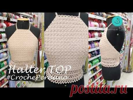 HALTER TOP EM CROCHÊ - HENRIQUE SILVA TV