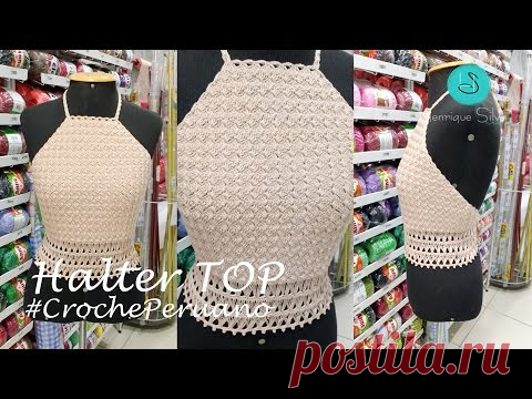 HALTER TOP EM CROCHÊ - HENRIQUE SILVA TV