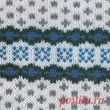 Узор № 114 - жаккардовый контрастный орнамент. Схему вязания и условные обозначения вы сможете увидеть на сайте.