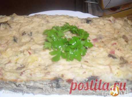 Картофельный пирог с мясом и грибами - Рецепты, блюда - Ням.ру
