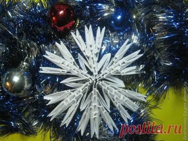 Оригами "Снежинка" | Самоделкино