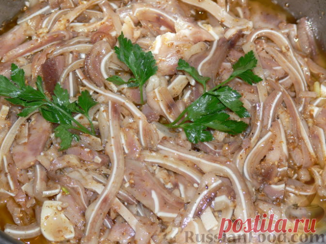 Рецепт: Свиные уши по-корейски без моркови на RussianFood.com